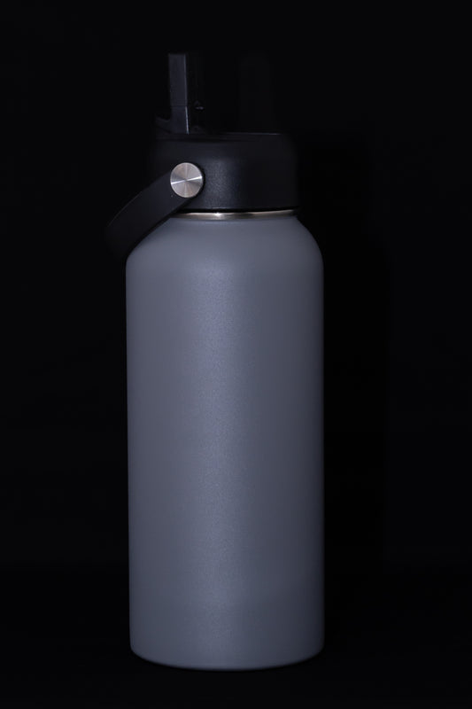 32oz Metal Water Bottle Grey